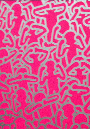 Haring pink triangle 350 500